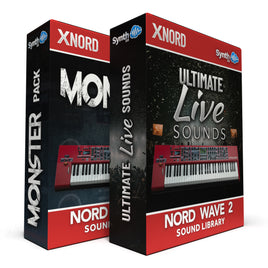 SCL427 - ( Bundle ) - Monster Pack + Ultimate Live Sounds - Nord Wave 2