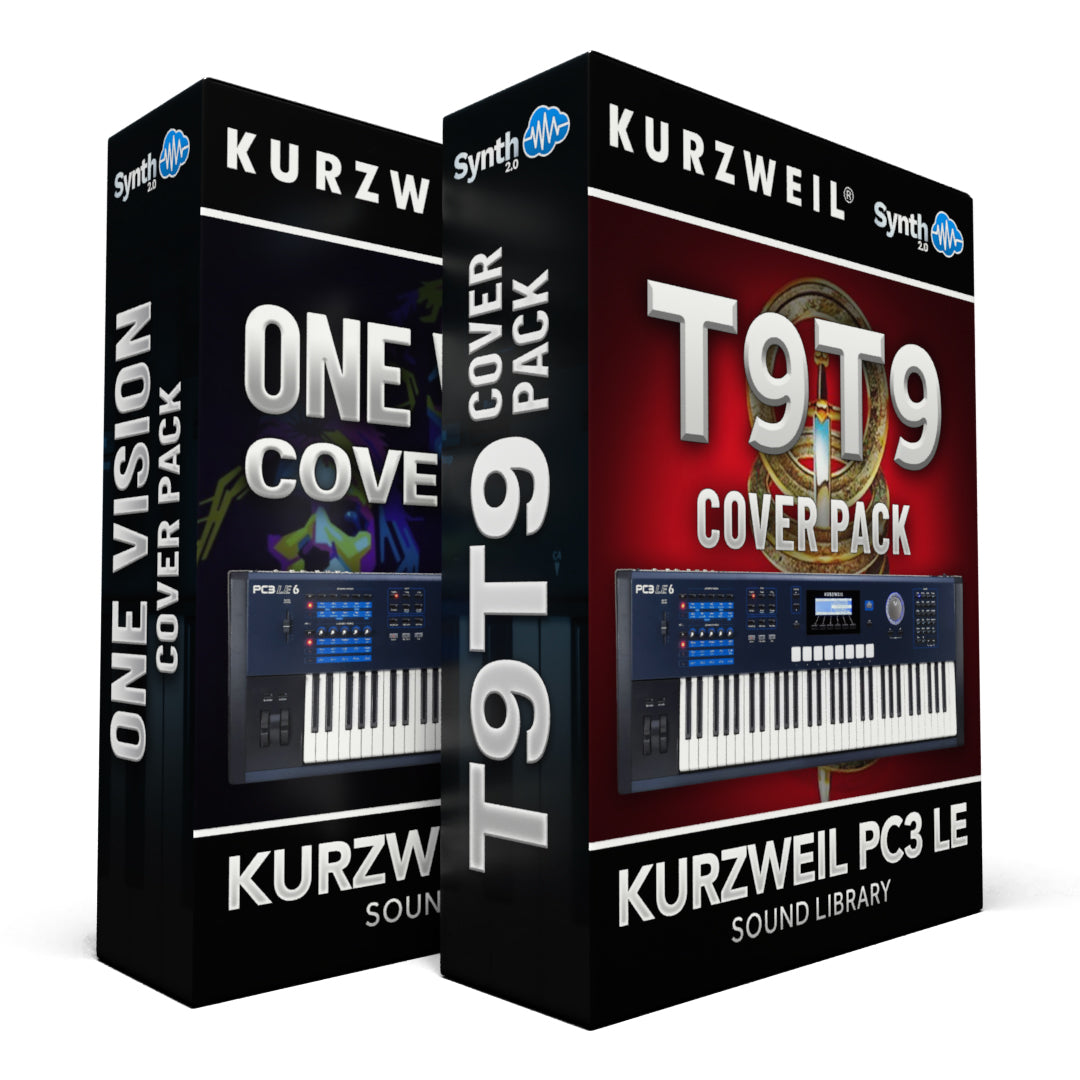 LDX138 - ( Bundle ) - One Vision Cover Pack + T9T9 Cover Pack - Kurzweil PC3LE