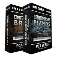 DRS004 - ( Bundle ) - Contemporary Pianos V3 - Seven Edition + Contemporary Brass - Kurzweil PC4 7 / 8