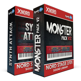 LDX067 - ( Bundle ) - Synth Attack + Monster Pack V2 - Nord Stage 2 / 2 EX