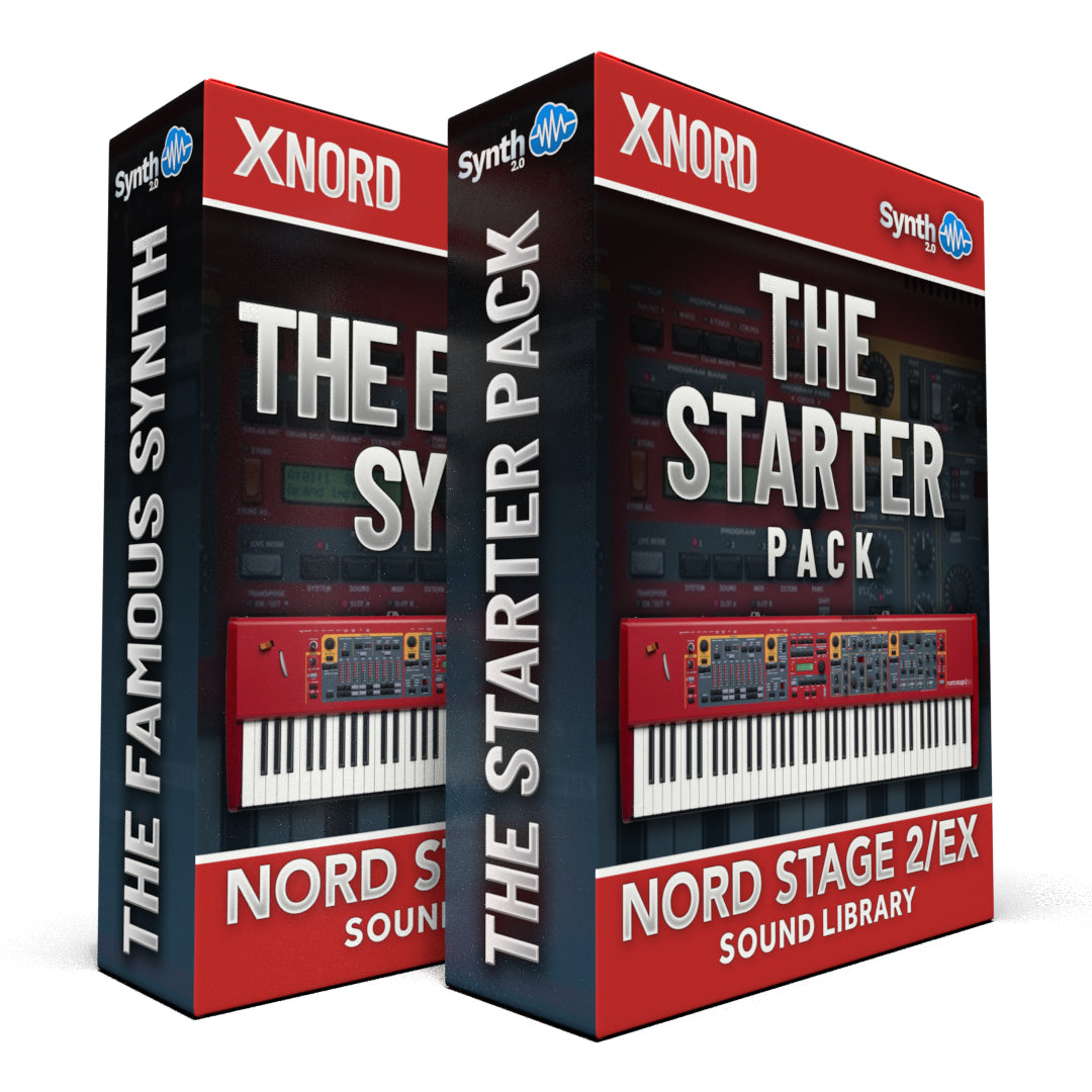 SLL002 - ( Bundle ) - The Famous Synth V1 + The Starter Pack - Nord Stage 2 / 2 EX