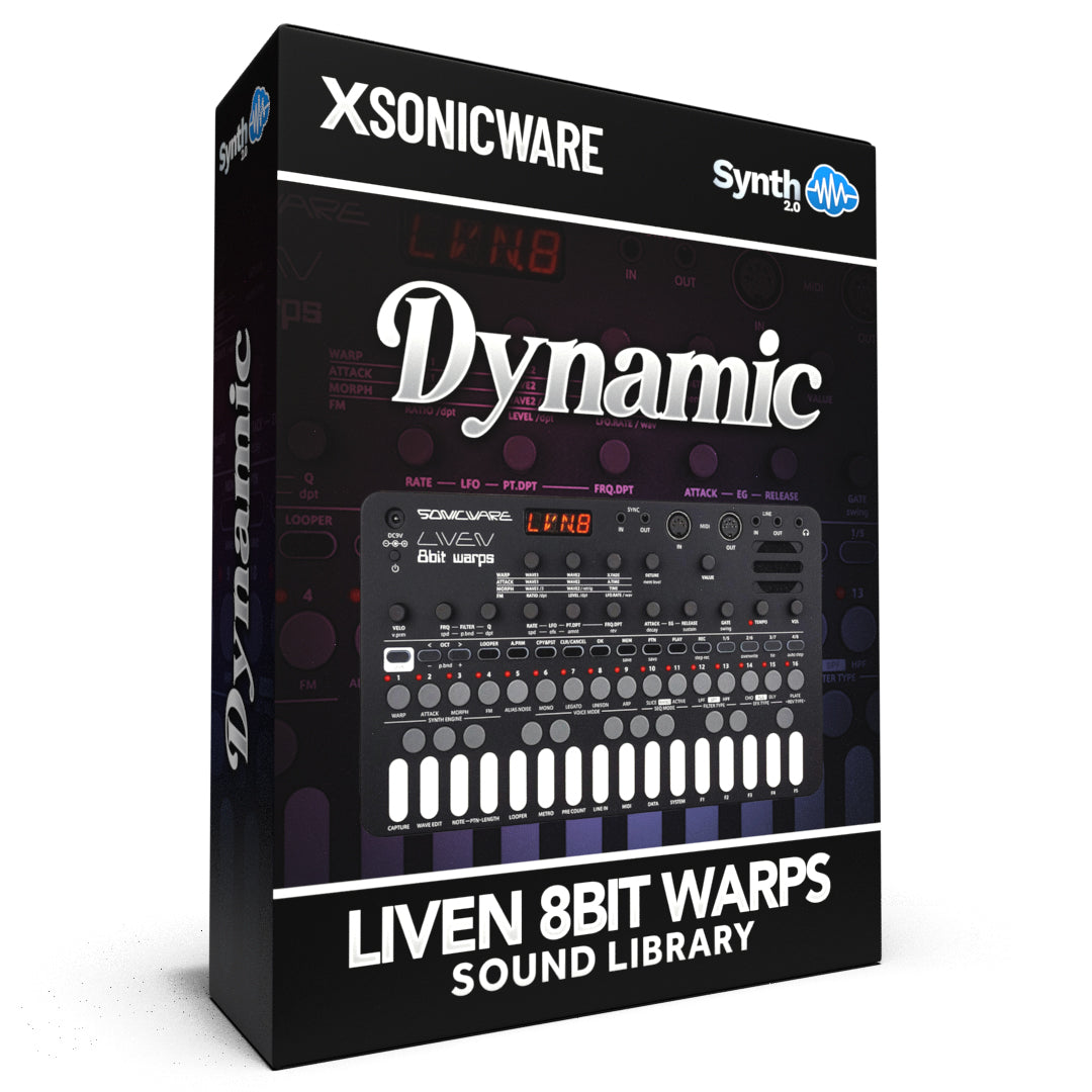 TPL024 - Dynamic - Sonicware LIVEN 8bit Warps| Synthcloud di