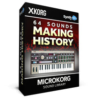 SCL004 - 64 Sounds - Making History - Korg MicroKorg / MicroKorg S / MS-2000