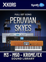 STZ024 - Full set "PERUVIAN SKIES" - KORG M3 / M50 / Krome / Krome Ex
