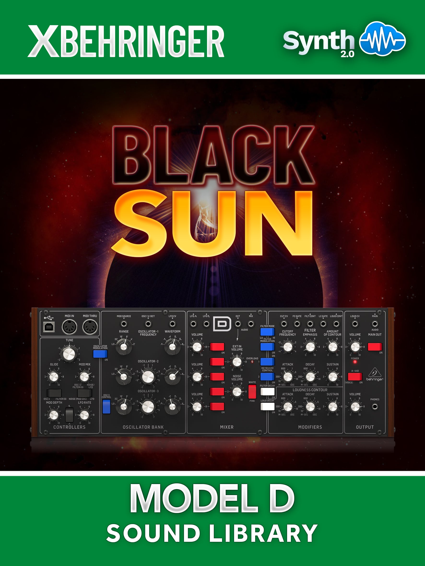 LFO075 - Black Sun - Behringer Model D ( 64 presets )
