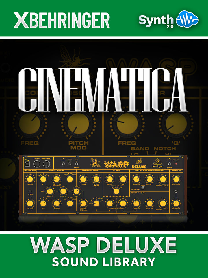 Cinematica Sound Bank Behringer WASP Deluxe 40 presets – Synthcloud