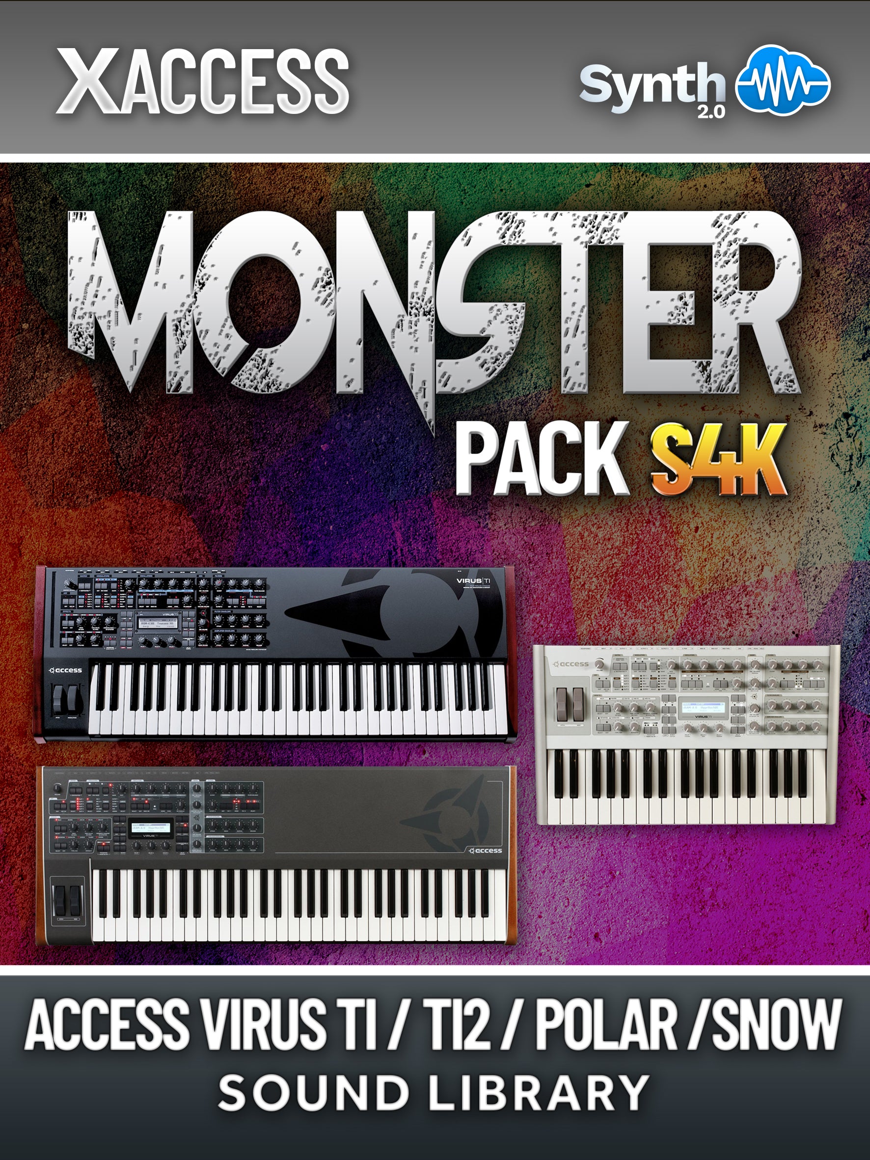 LDX206 - Monster Pack S4K - Access Virus TI / TI2 / Polar / Snow ( 196 presets )