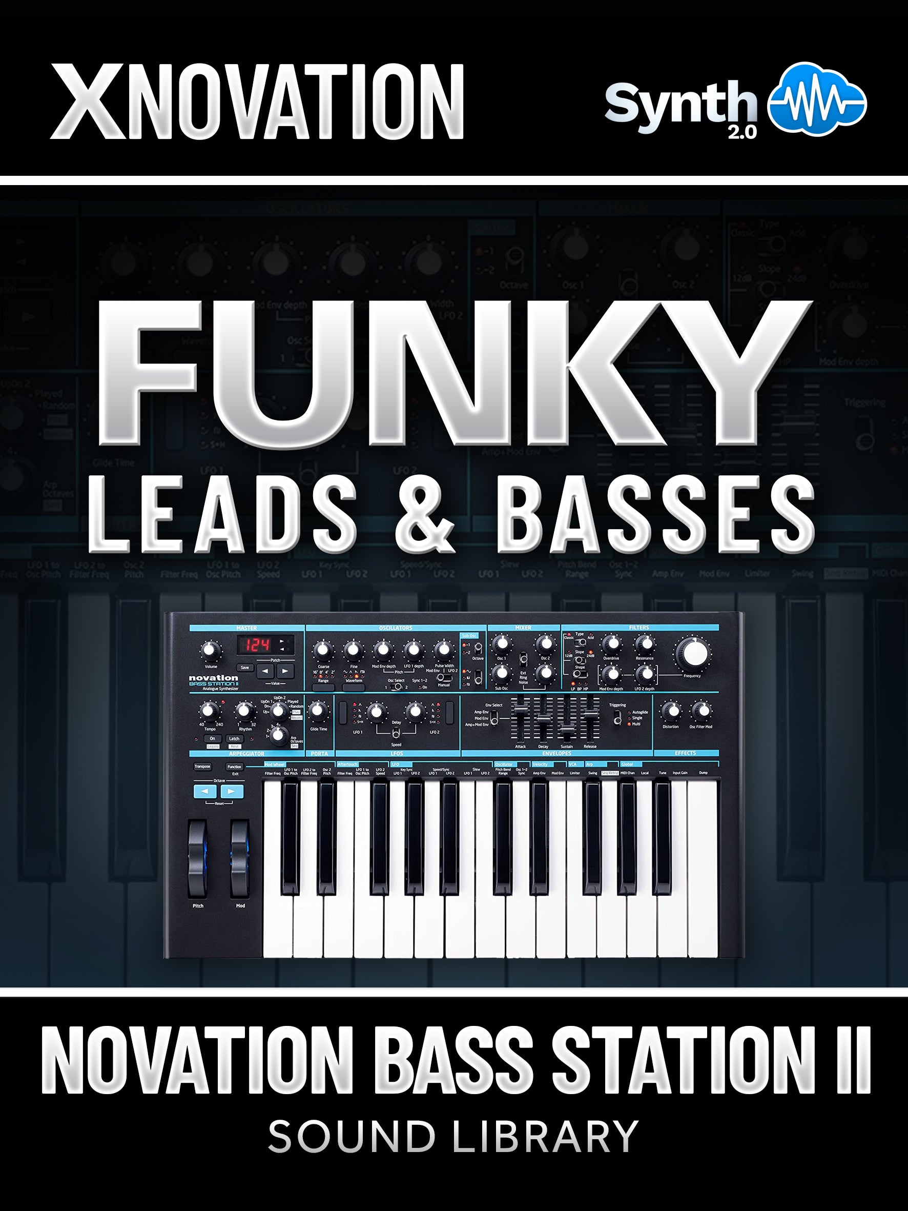 APL006 - Funky Leads & Basses - Novation Bass Station II  / AFX Station ( 69 presets )