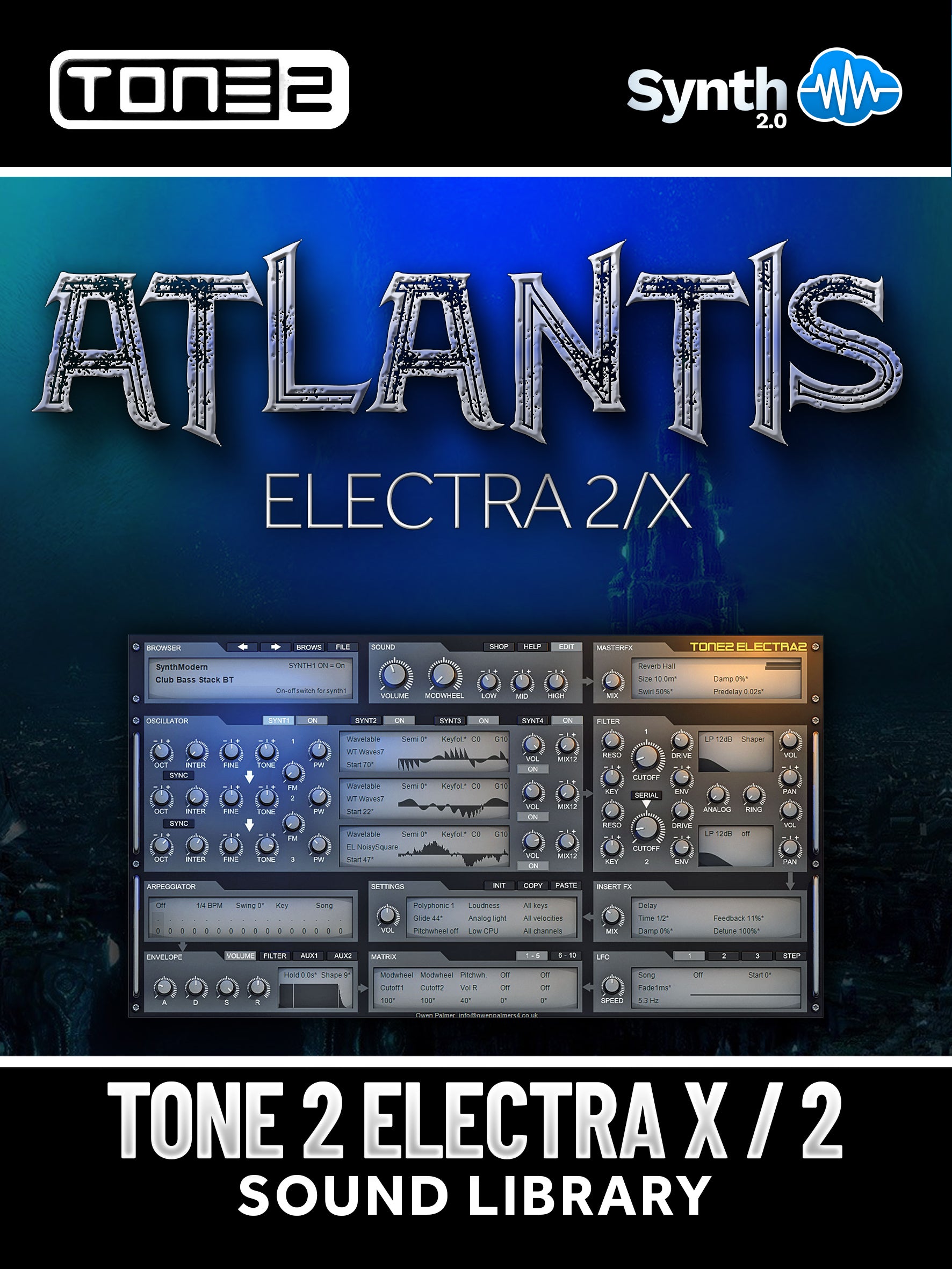 SCL143 - Electra X / 2 Atlantis - Tone 2 Electra X / 2 ( 40 presets )