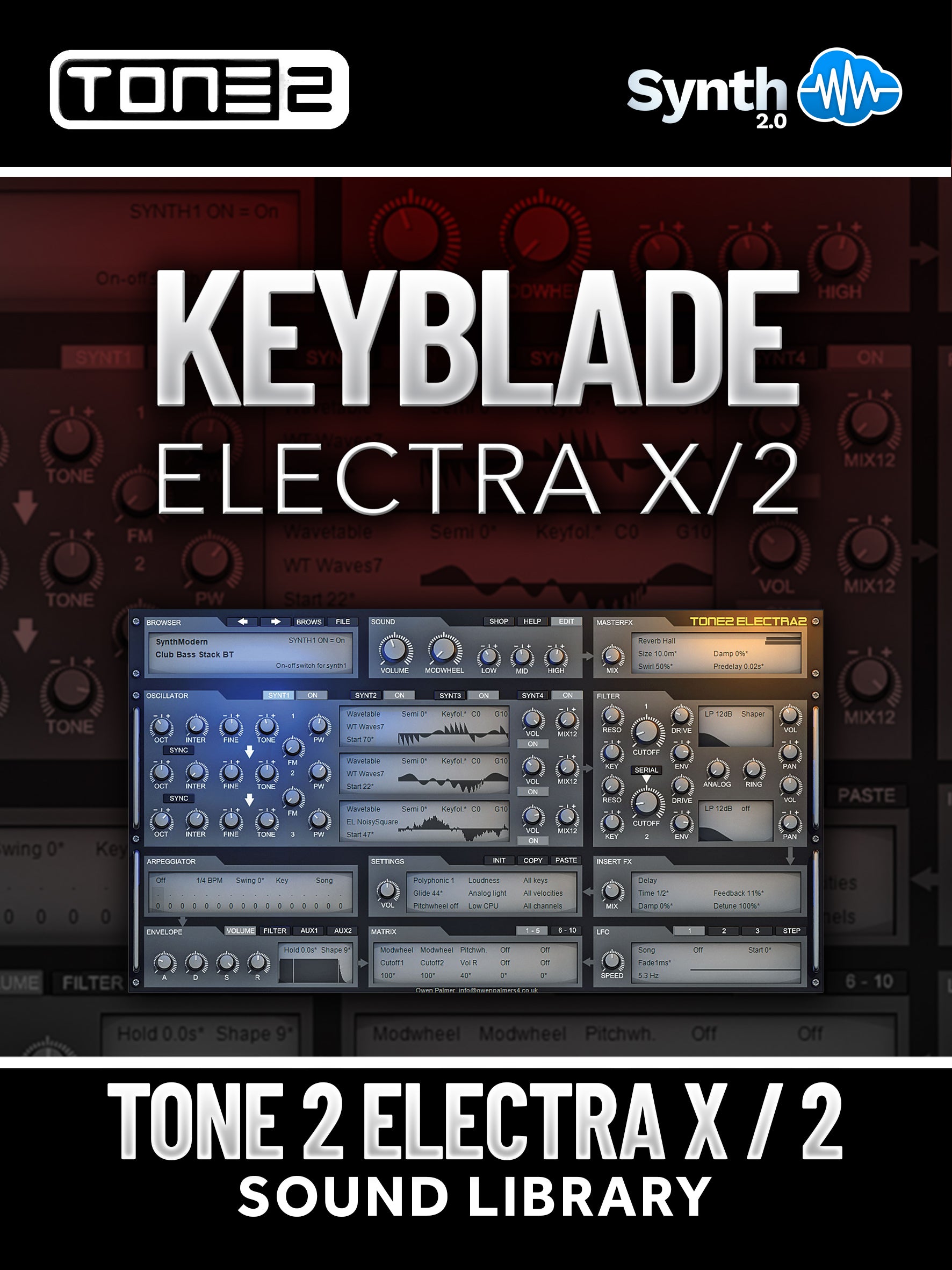 SCL146 - Electra X / 2 Keyblade - Tone 2 Electra X / 2 ( 30 presets )