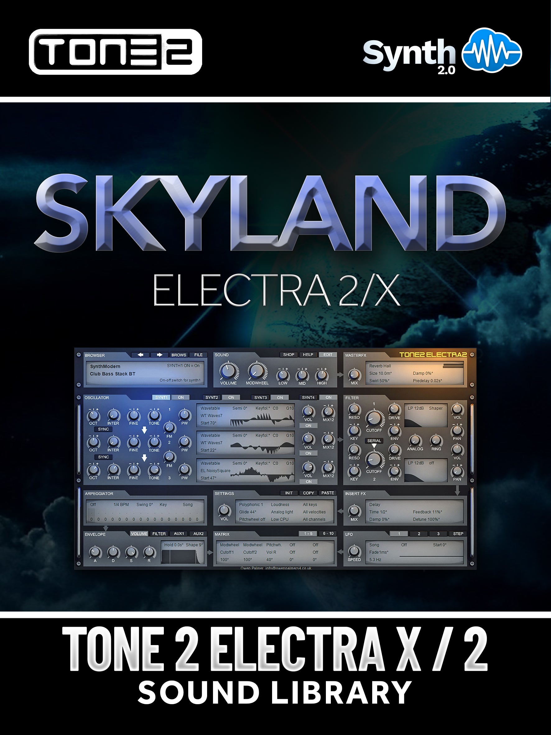 SCL145 - Electra X / 2 Skyland - Tone 2 Electra X / 2 ( 40 presets )