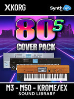 LDX222 - 80s Cover Pack - Korg M3 / M50 / Krome / Krome Ex ( 23 presets )