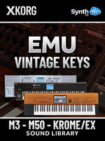 LDX219 - E-mu Vintage Keys - Korg M3 / M50 / Krome - Ex ( 29 presets )
