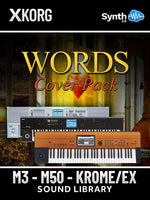LDX092 - Words Cover Pack - Korg M3 / M50 / Krome / Krome Ex ( over 100 presets )