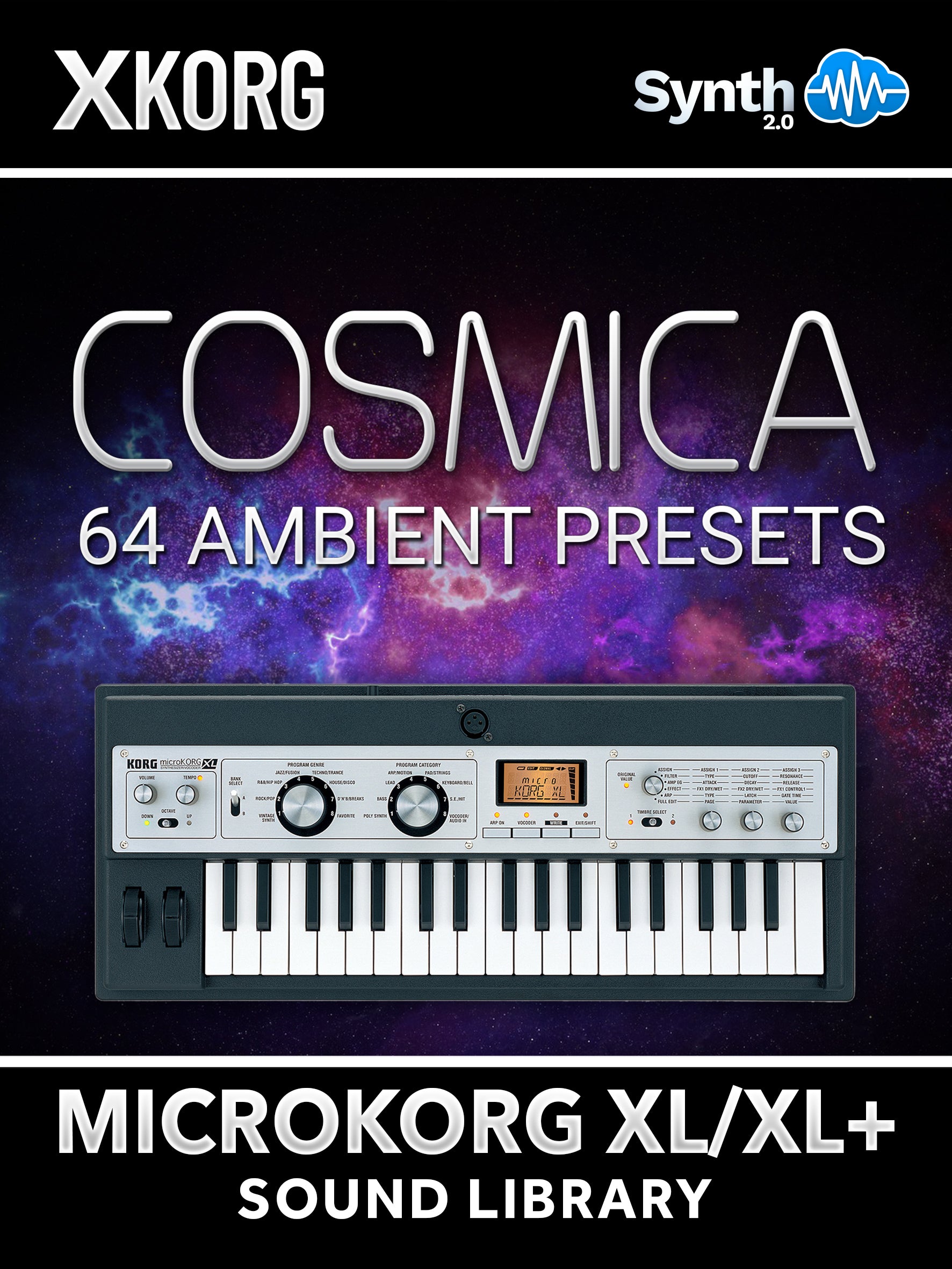 Cosmica 64 Ambient Presets Korg Microkorg XL XL+ – Synthcloud