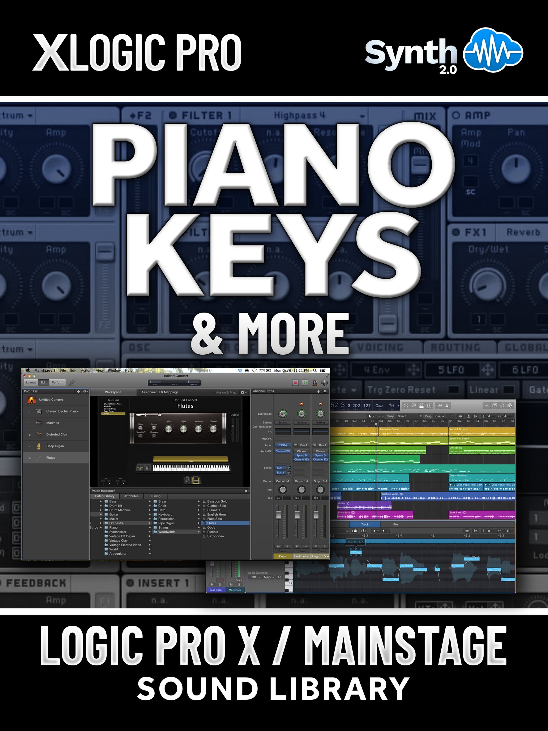 SWS018 - Piano, Keys & More - Logic Pro X Mainstage ( 40 presets )