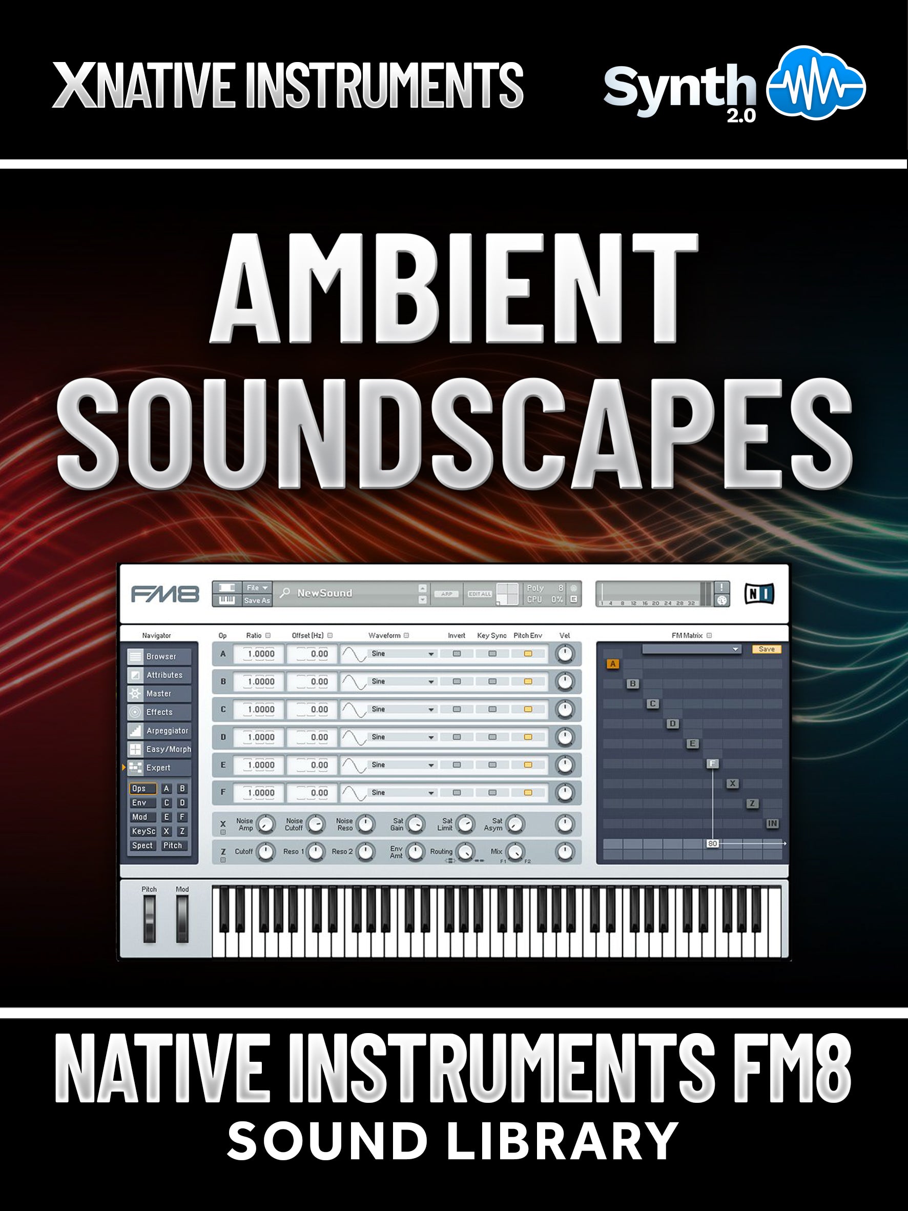 SCL051 - Ambient Soundscapes - Native Instruments FM8 ( 50 presets )