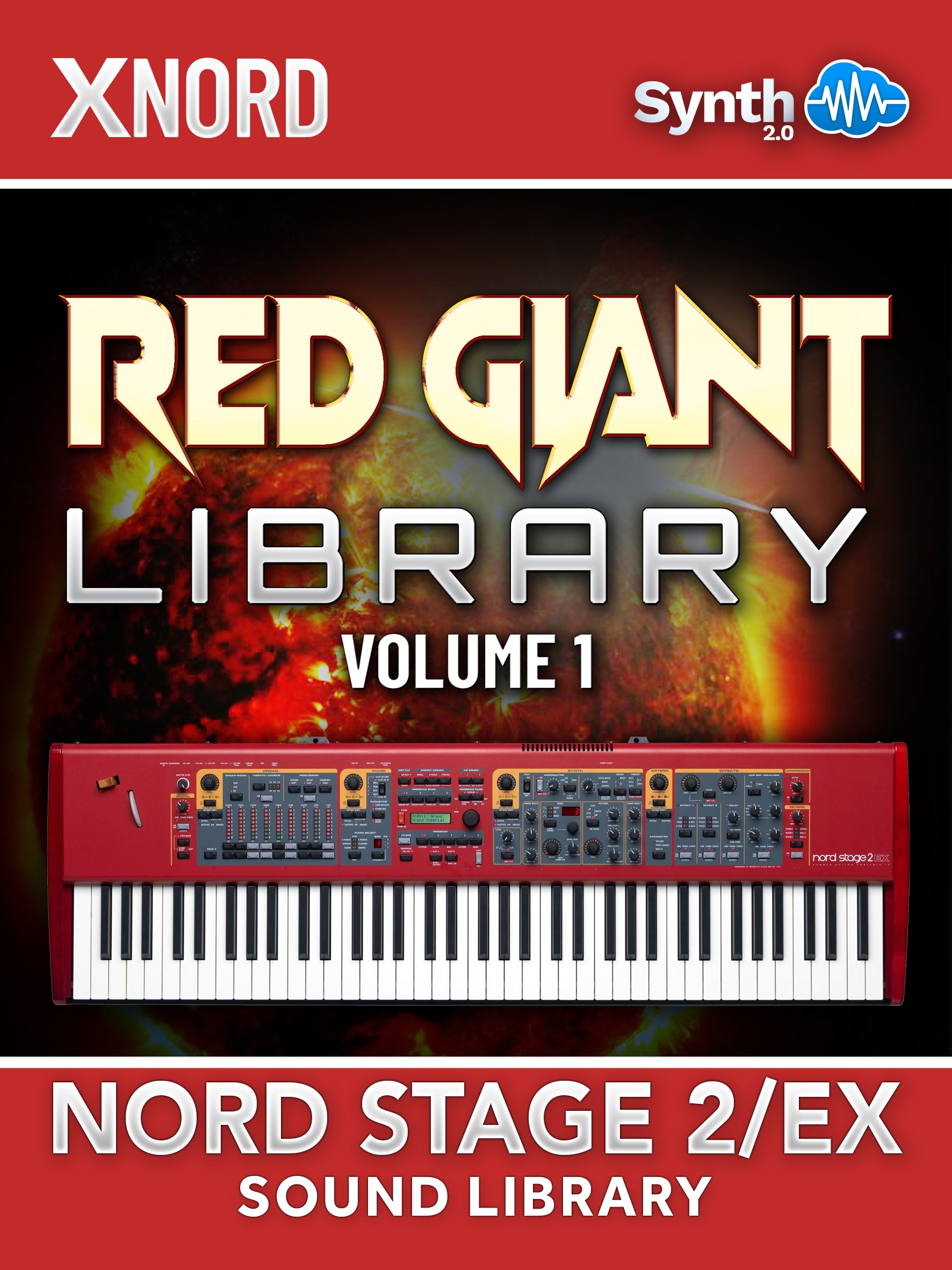 ASL001 - Red Giant Library Vol.1 - Nord Stage 2 / 2 EX ( 22 presets )