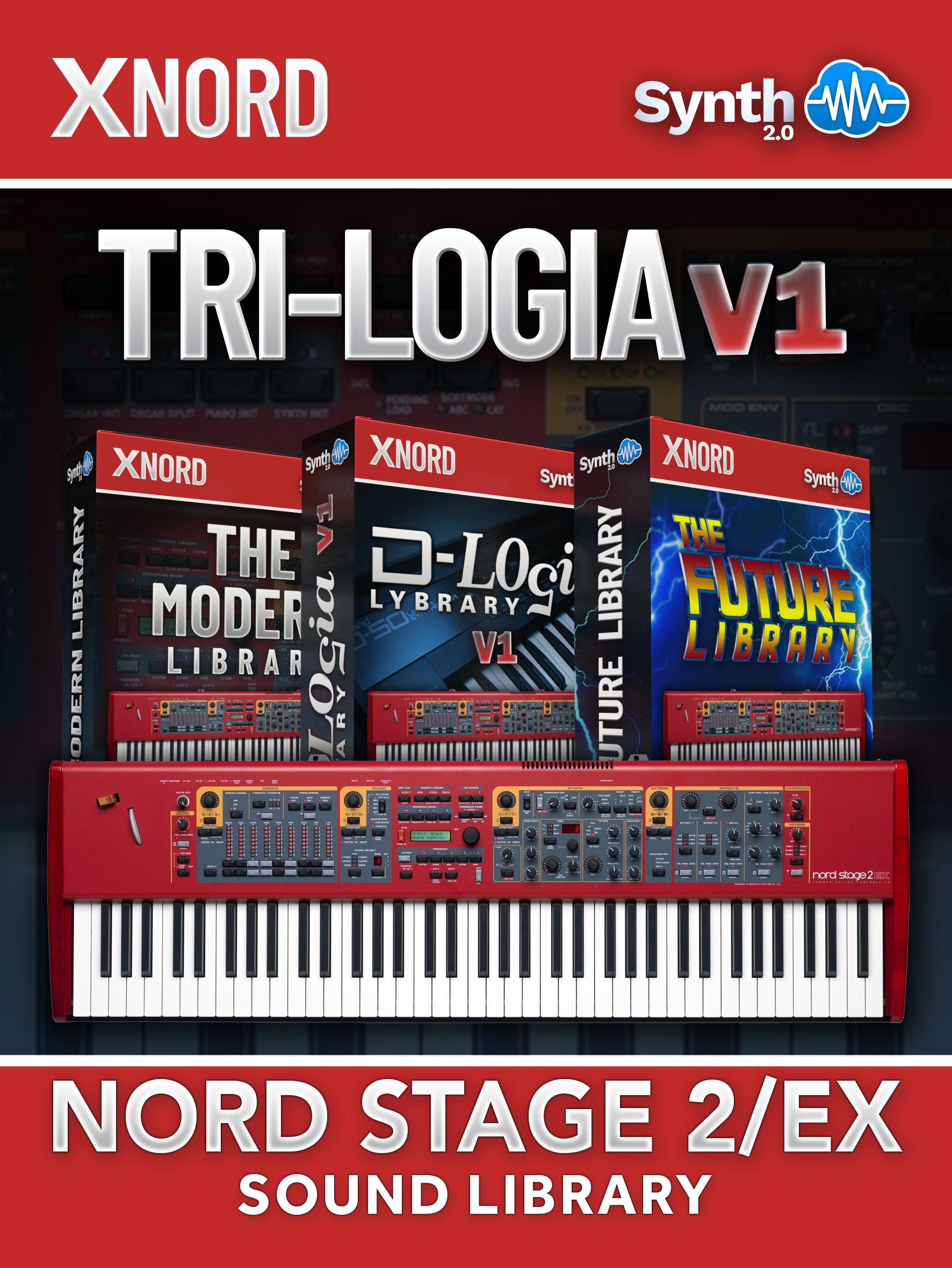 SLL018 - Tri-logia Library V1 - Nord Stage 2 / 2 EX ( 128 presets )