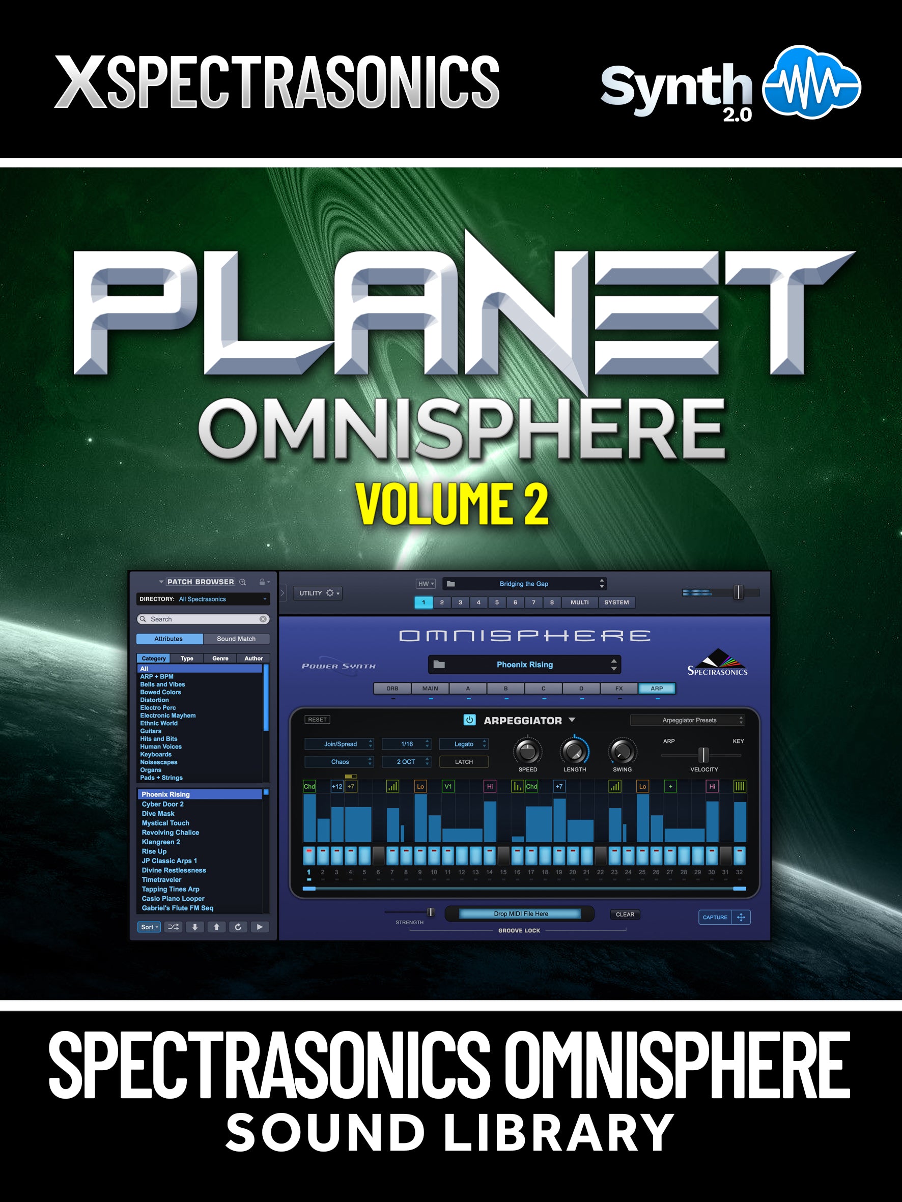 DVK007 - Planet Omnisphere Vol.2 MkII - Spectrasonics Omnisphere ( 16 presets )
