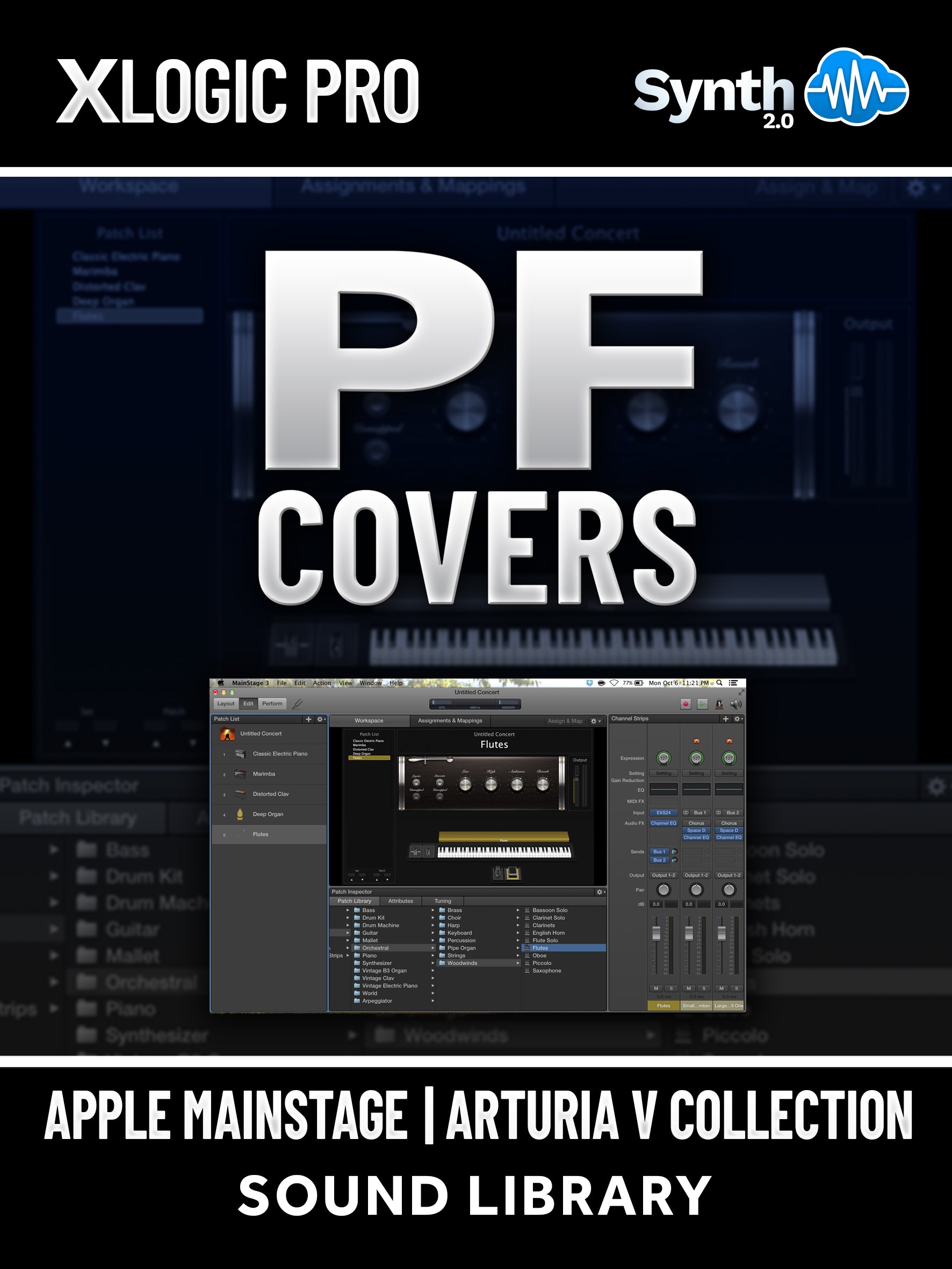 SCL247 - PF Covers - Apple MainStage | Arturia V Collection ( 16 presets )