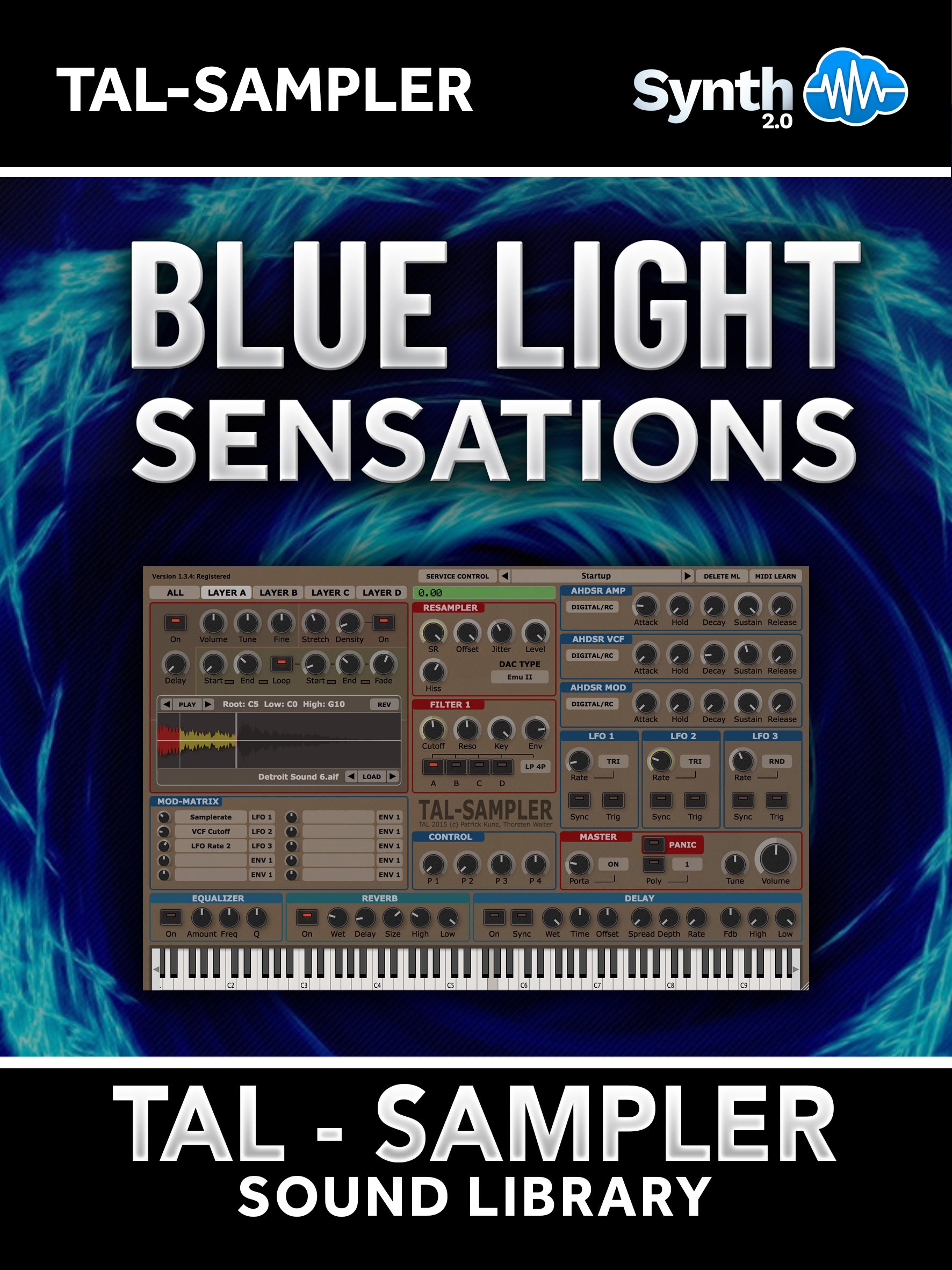 GPR011 - Blue Light Sensations - TAL Sampler ( 1867 presets )