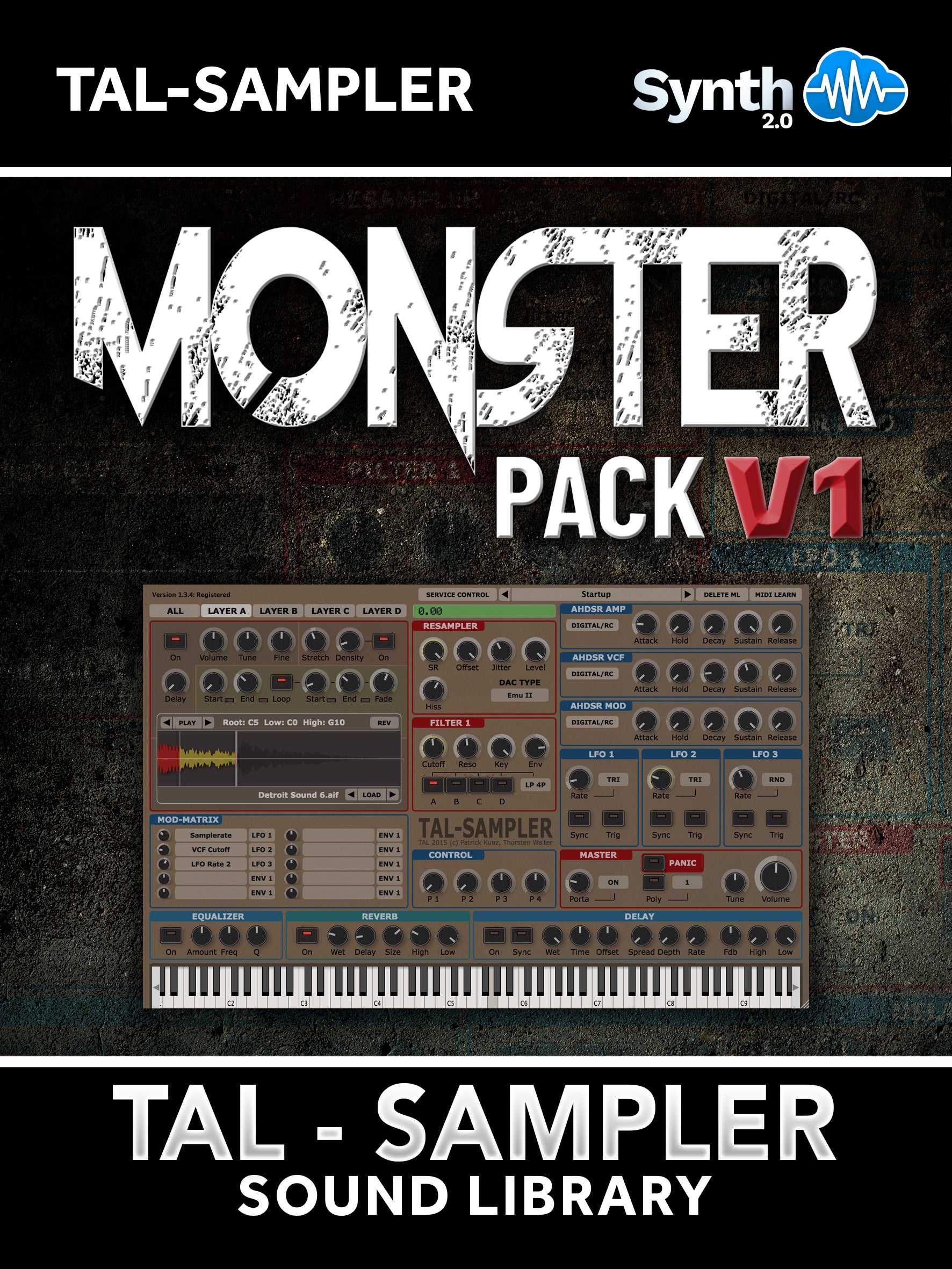 SCL258 - Monster Pack V1 - TAL Sampler ( over 2700 presets )