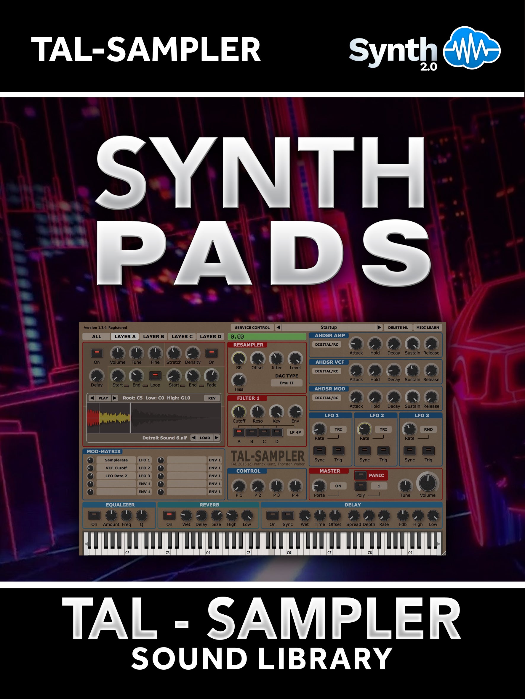 SCL390 - Synth Pads - TAL Sampler ( 128 presets )
