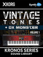 SSX005 - Vintage Tones V.1 + DX Monster - Korg Kronos Series ( over 14 branks )